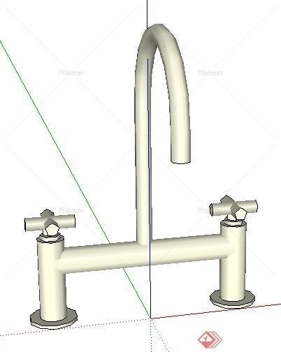 设计素材之厨卫设施水龙头设计素材su模型1