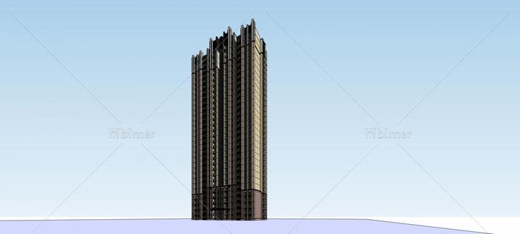 新古典风格高层住宅楼(75149)su模型下载