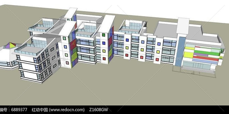 城市幼儿园建筑模型设计