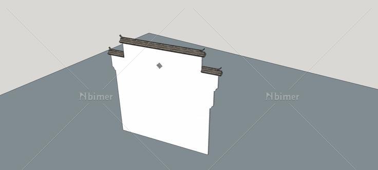 马头墙(81603)su模型下载