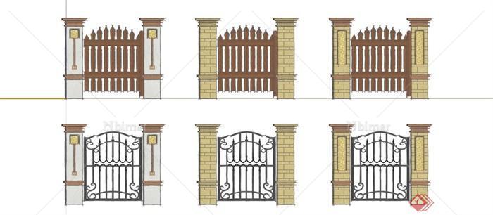 某新古典栏杆围栏合集SU模型[原创]