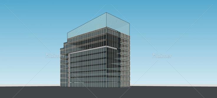 现代小高层办公楼(74542)su模型下载