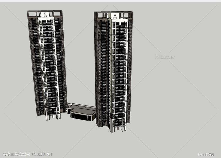 高层住宅1高层住宅 su模型 3d