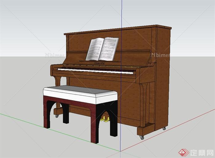钢琴设计su模型