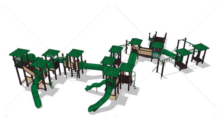 现代亲子儿童娱乐设施(107944)su模型下载