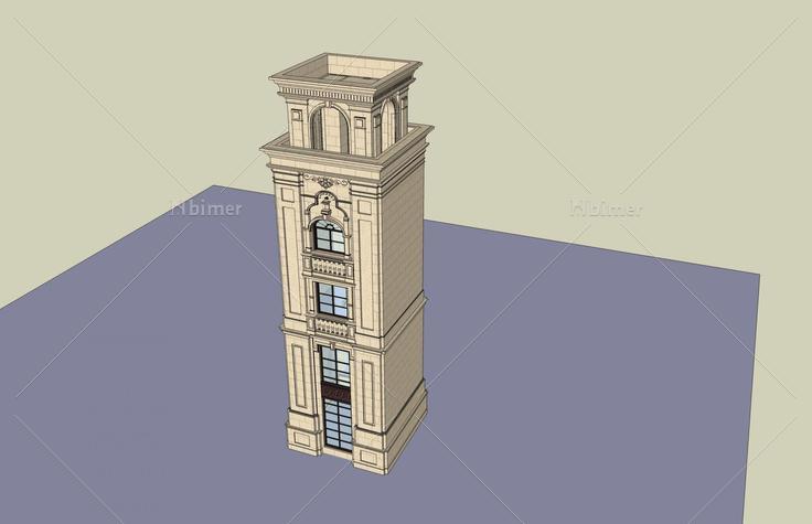 塔楼(51359)su模型下载