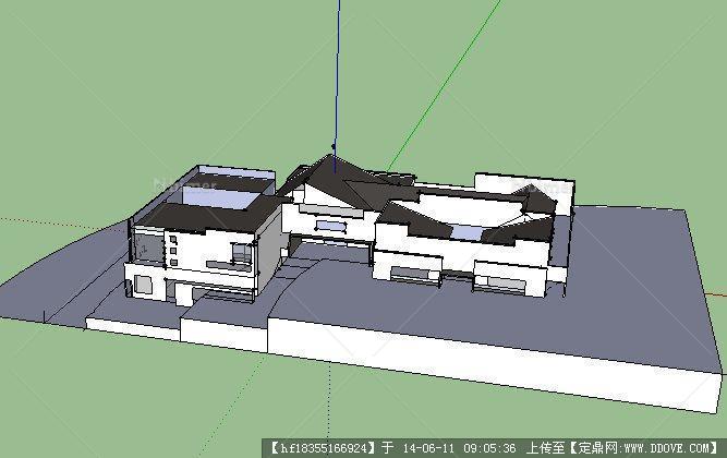 美术馆建筑su模型