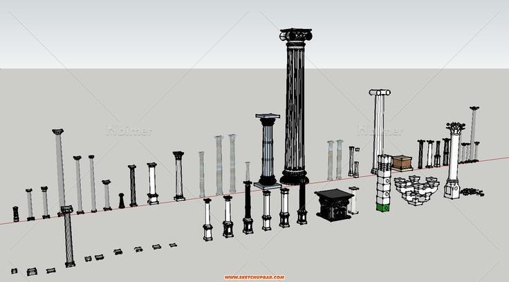 各种柱式和斗拱