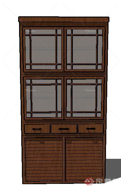 设计素材之家具 柜子设计方案su模型1