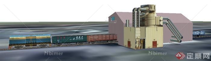 某火车维修站建筑设计SU模型