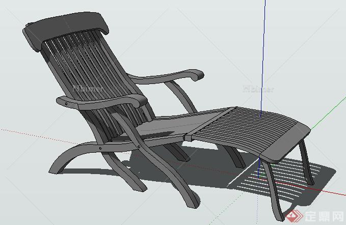设计素材之现代躺椅设计su模型10