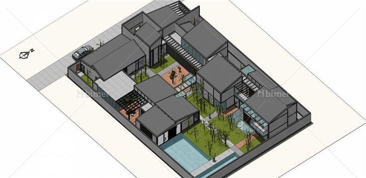 别墅楼盘(31)su模型