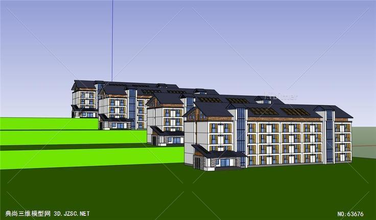 WDD宿舍-住宅su模型