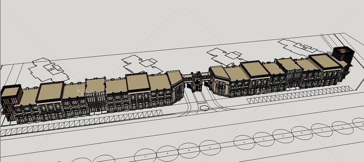 028 新古典入口+沿街商业街 住宅底商(141011)su