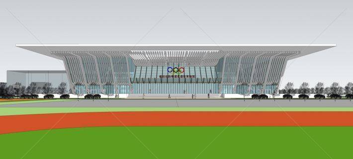 现代公建体育馆(72802)su模型下载