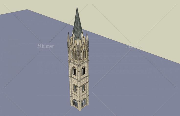 英式--景观塔(44393)su模型下载