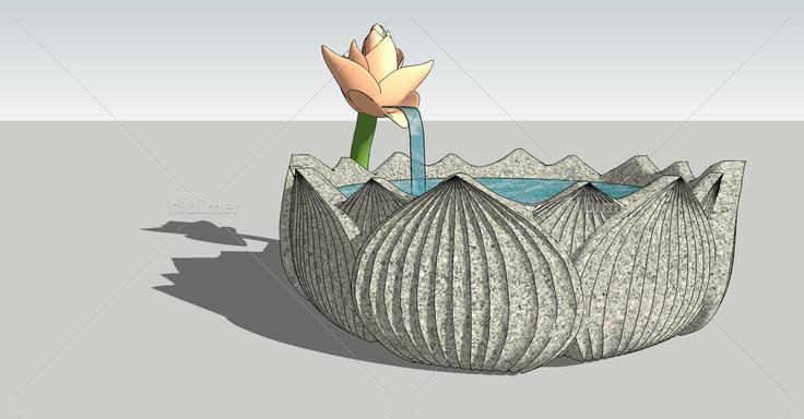 莲花池(104193)su模型下载