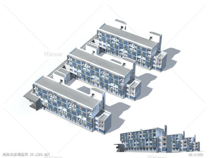 3d多层住宅max模型多层住宅0122