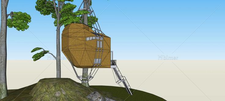 树屋(80602)su模型下载