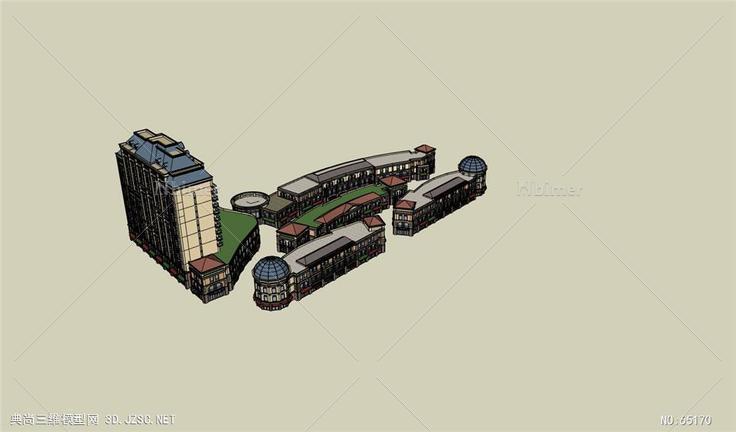 su-185-法式办公楼-欧式商业街区