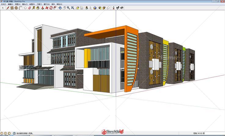 幼儿园学校园建筑设计方案SketchUp草图大师模型