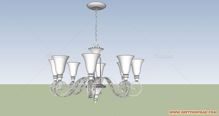 非常经典的吊灯（白模）
