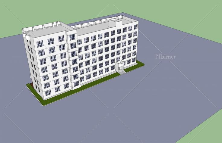 通讯大楼(48293)su模型下载