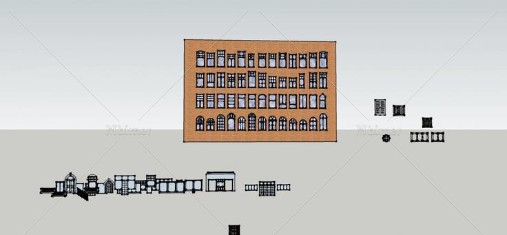 大量窗子(96383)su模型下载