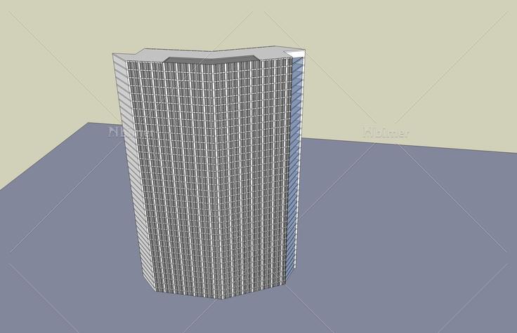 现代高层办公楼(53697)su模型下载