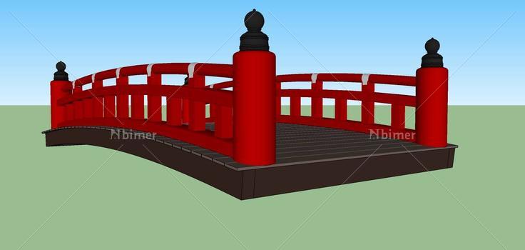 日式风格桥(69635)su模型下载