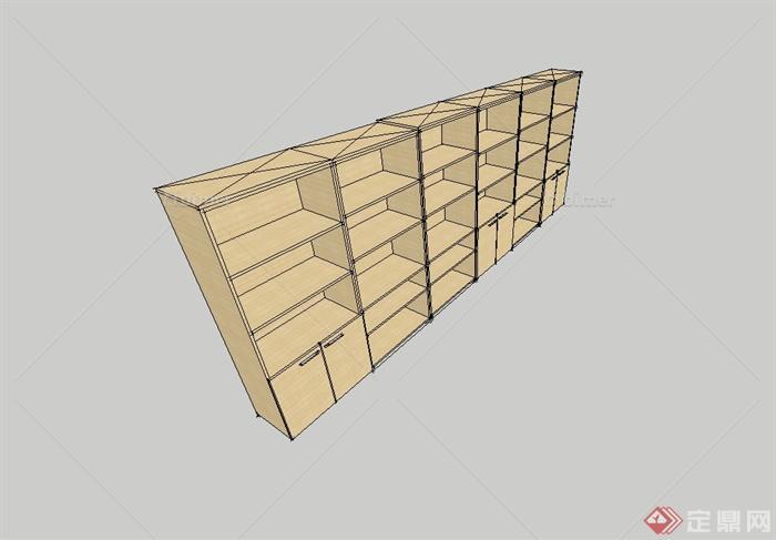 某办公室内柜子设计su模型