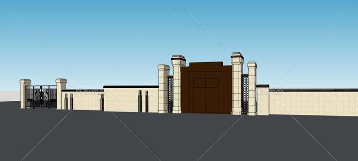 庭院大门(74977)su模型下载