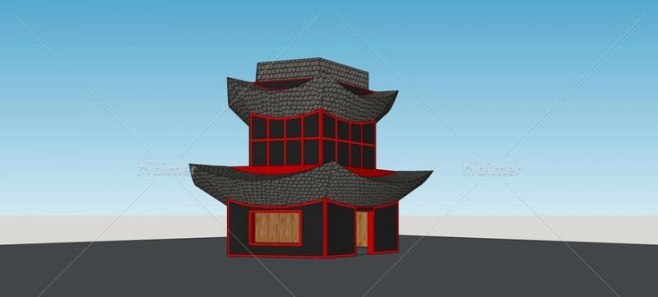 宝塔(74857)su模型下载