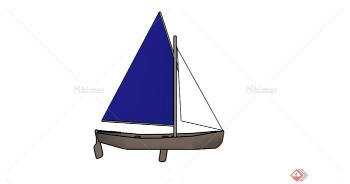 某现代帆船设计SU模型