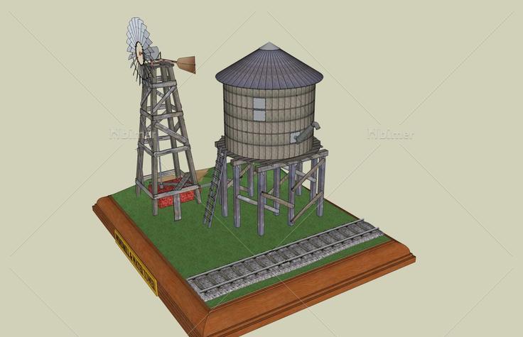 泵水风车(49877)su模型下载