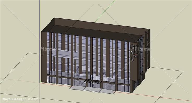 格莱美综合楼aa 低层办公楼su模型