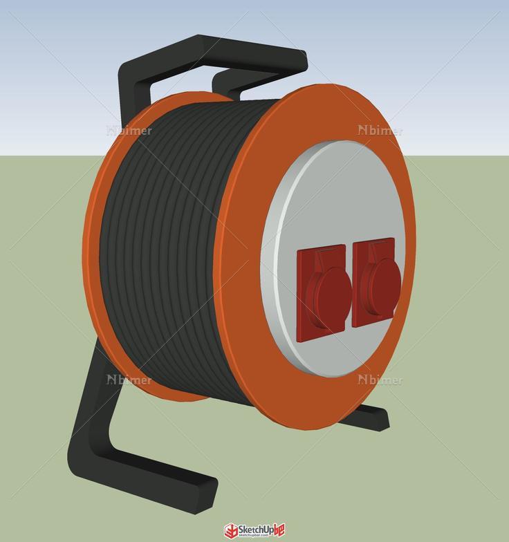 电缆盘精细模型，真实尺寸