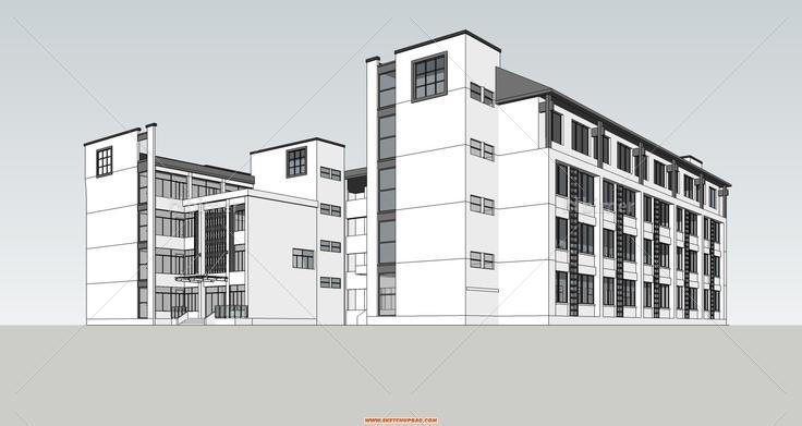 一个小学教学楼和综合楼模型。。。