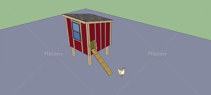 养鸡的小屋(73814)su模型下载