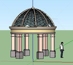 一个现代欧式亭（照图片做的）