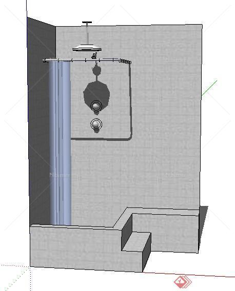 设计素材之厨卫设施洗浴室设计素材su模型
