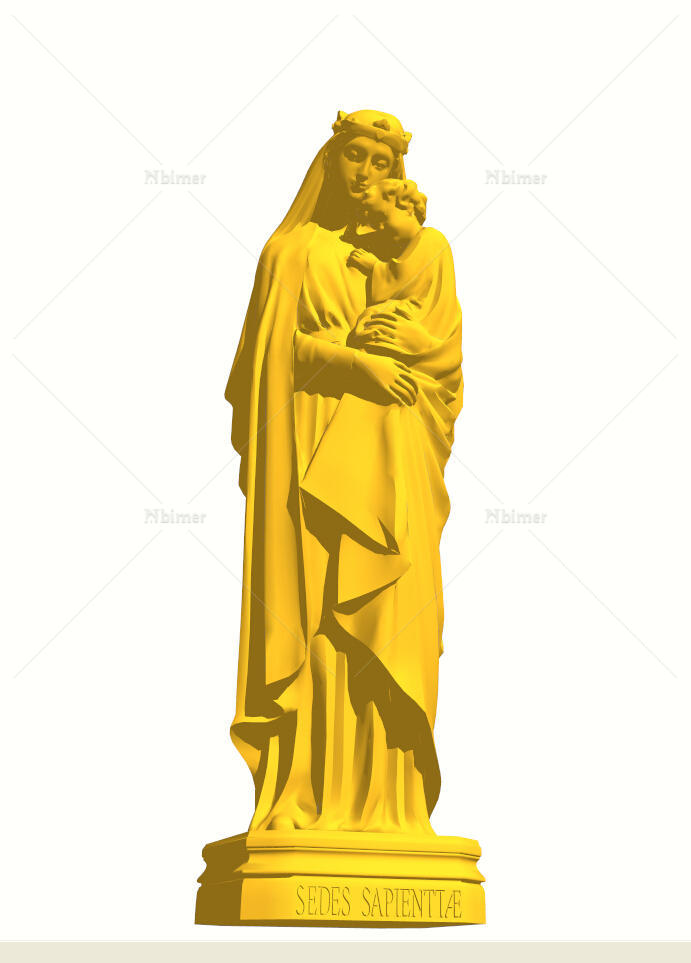 圣母 玛利亚雕塑SU模型[原创]