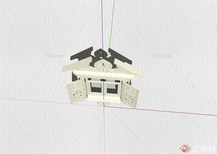 欧式窗户、窗子设计su模型