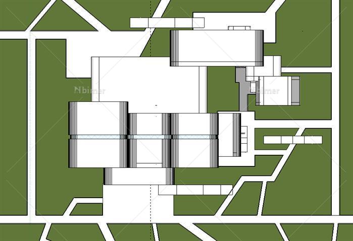 现代风格办公楼建筑设计（含su模型）[原创]