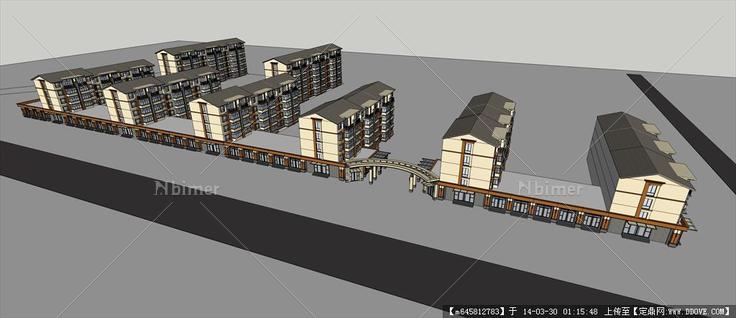 Sketch Up 精品模型---新古典风格商业多层住宅