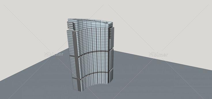 现代高层办公楼(71337)su模型下载