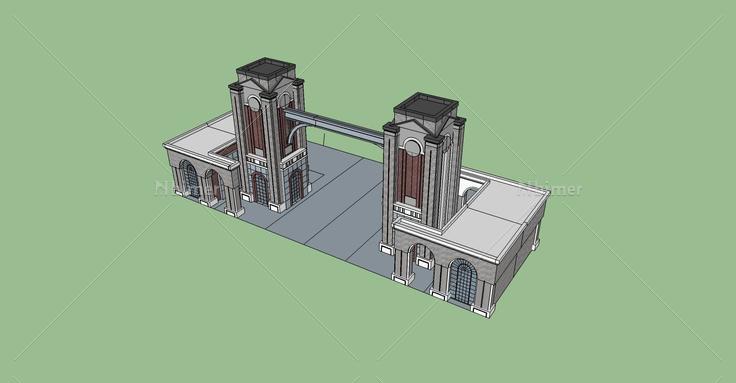 景观-大门(77843)su模型下载