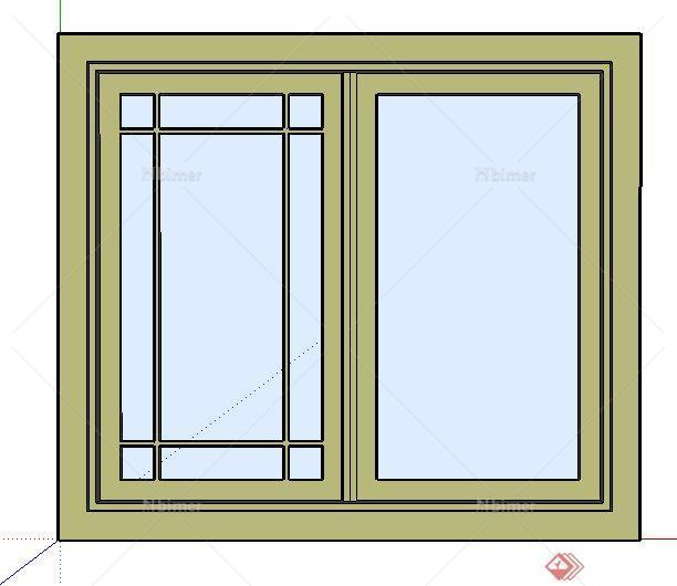 多个门窗以及窗边造型设计的SU模型