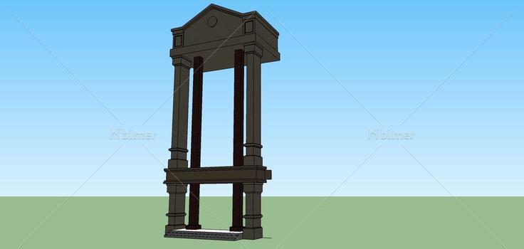 建筑构件-门头(75218)su模型下载
