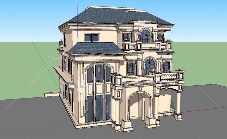 151230欧式别墅-5(86336)su模型下载